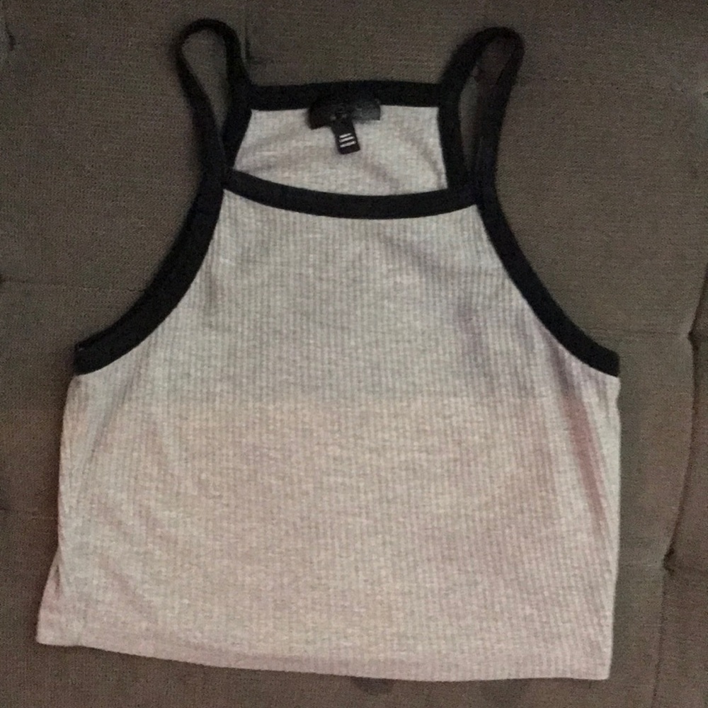 Grey crop top